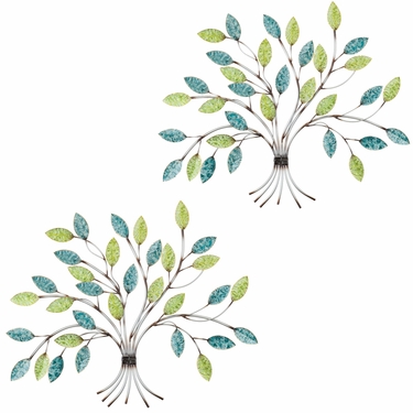 Spring Trees Metal Wall Decor (Set of 2) - Click to enlarge