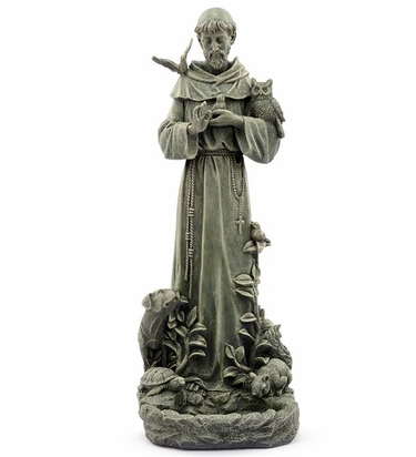 St. Francis Bird Feeder Statue - Click to enlarge