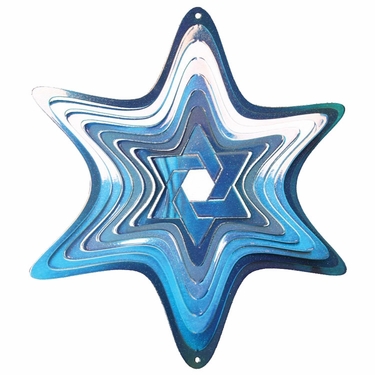 Star of David Wind Spinner - Click to enlarge