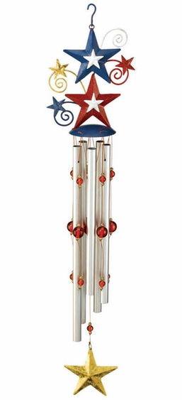 Star Spangled Wind Chime - Click to enlarge