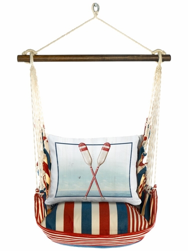 Stars & Stripes Rowing Oars Hammock Chair Swing Set - Click to enlarge