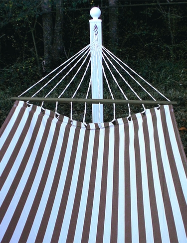Striped Chocolate Sundure Fabric Hammock - Click to enlarge
