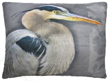 Stunning Egret Outdoor Pillow - Click to enlarge