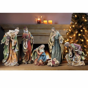 Stunning Nativity Scene (Set of 6) - Click to enlarge