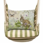 Summer Palms Bunny Eastern Cottontail Hammock Chair Swing Set