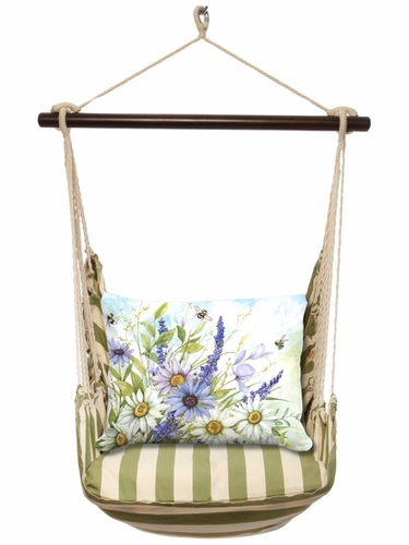 Summer Palms Buzzing Bloom Hammock Chair Swing Set - Click to enlarge