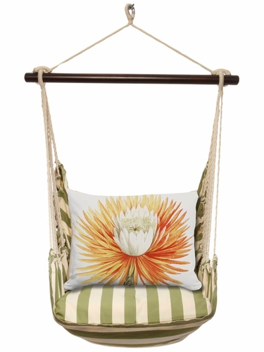 Summer Palms Cactus Blossom Hammock Chair Swing Set - Click to enlarge