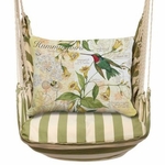 Summer Palms Hummingbird w/ Carolina Jasmine Hammock Chair Swing Set