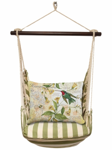 Summer Palms Hummingbird w/ Carolina Jasmine Hammock Chair Swing Set - Click to enlarge