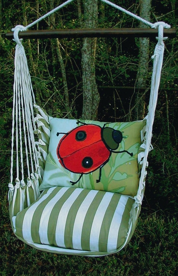 Summer Palms Ladybug Hammock Chair Swing Set - Click to enlarge