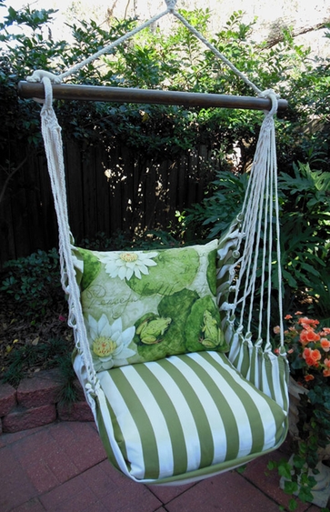 Summer Palms Lilypads Hammock Chair Swing Set - Click to enlarge