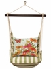 Summer Palms Zinnias Toile Hammock Chair Swing Set