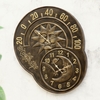 Sun and Moon Garden Clock & Thermometer