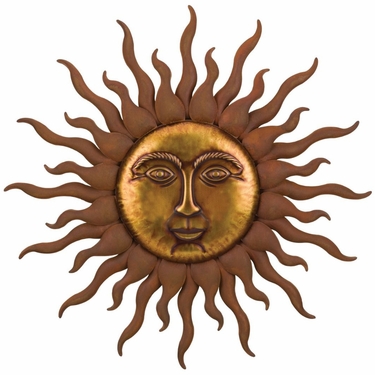 Copper Sun Burst Wall Decor - Click to enlarge