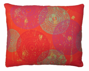 Sunburst Circles Outdoor Pillow - Click to enlarge