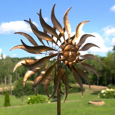 Sunburst Face Wind Spinner - Click to enlarge