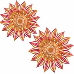 Sunburst Floral Wall Decor (Set of 2)