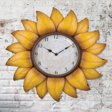 Sunflower Clock - Click to enlarge