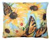 Sunflowers w/2 Butterflies Outdoor Pillow