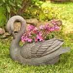 Magnesium Swan Planters (Set of 2)