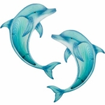 Swimming Dolphin Wall Decor (Set of 2)