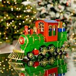17" Iron Tabletop Christmas Train