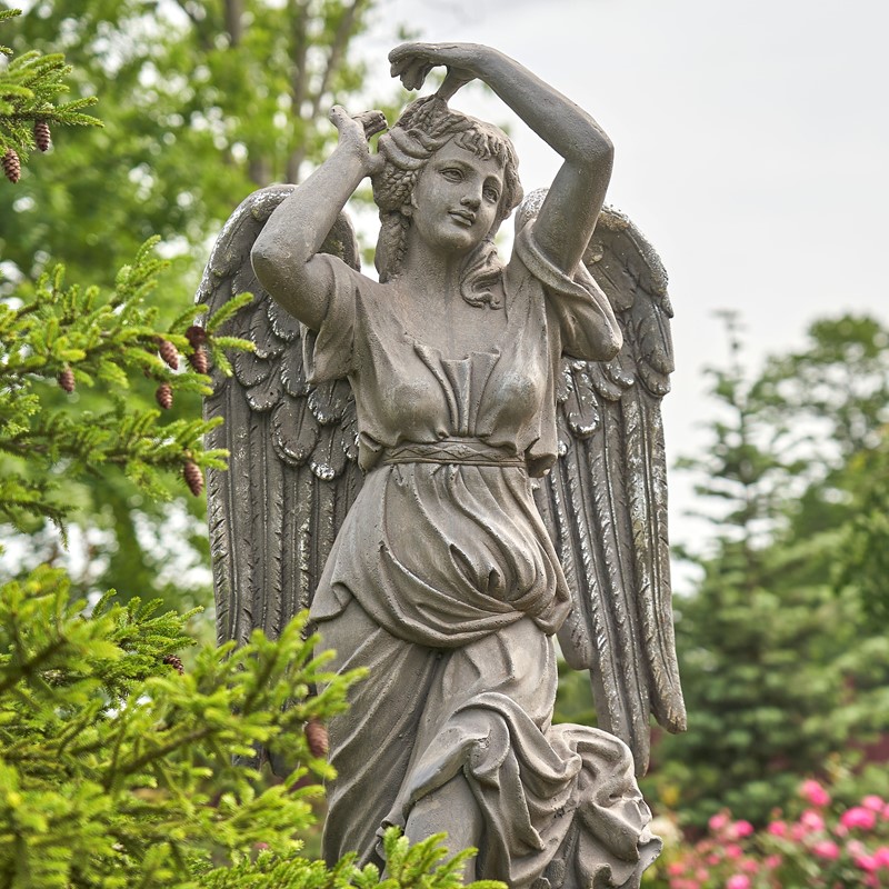 Angel's gardenページ Reviews for Glitzhome 31.25 in. H MGO Angel Garden Statue