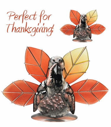 Thanksgiving Turkey Candle Holders (Set of 2) - Click to enlarge