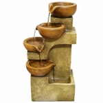 Tiered Clay Pots Fountain