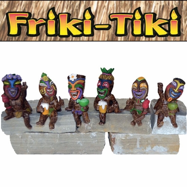 Small Tiki Party Shelf Sitters (Set of 6) - Click to enlarge