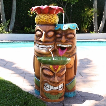 Tiki Party Outdoor Fountain - Click to enlarge