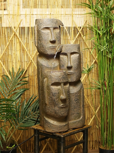 Tiki Trio Wisdom Fountain - Click to enlarge