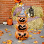 Totem Pole Jack-O-Lantern Yard Decoration