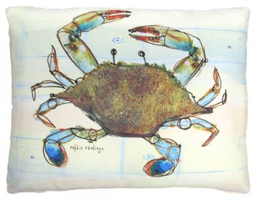 Traditional Crab Outdoor Pillow - Click to enlarge