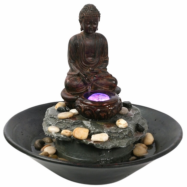 Tranquil Buddha Tabletop Fountain - Click to enlarge
