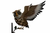 Tree Face Branch Solar Flying Owl