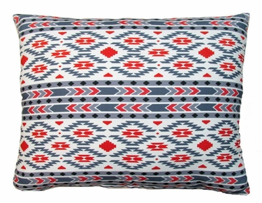 Tribal Gray Outdoor Pillow - Click to enlarge