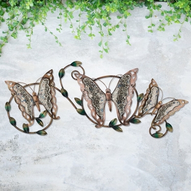 Triple Butterfly Wall Decor - Click to enlarge