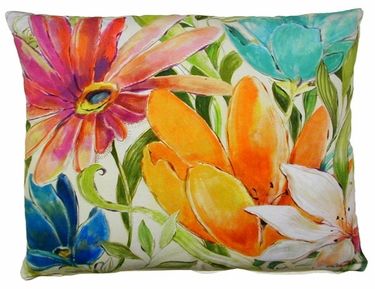 Tropical A Outdoor Pillow - Click to enlarge