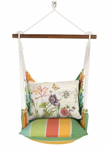 Tropical Breeze Bee Humble Flower Hammock Chair Swing Set - Click to enlarge