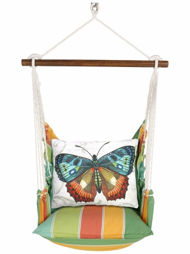 Tropical Breeze Butterfly M2 Hammock Chair Swing Set - Click to enlarge