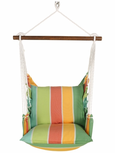 Tropical Breeze Fabric Hammock Chair Swing Set - Click to enlarge
