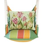 Tropical Breeze Tulips (Pink and Yellow) Hammock Chair Swing Set