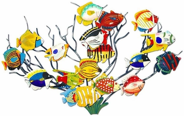 Tropical Fish on Coral Wall Art - Click to enlarge