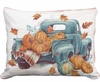 Truck w/Fall Pumpkins Outdoor Pillow