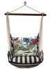 True Black Botanical Mushrooms 2 Hammock Chair Swing Set