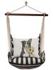 True Black Collie with Sunflowers Hammock Chair Swing Set