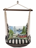 True Black Lake Canoe Hammock Chair Swing Set