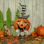 Jack-O-Lantern with Trumpet Decoration