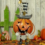 Jack-O-Lantern with Trumpet Decoration Jack-O-Lantern with Trumpet Decoration